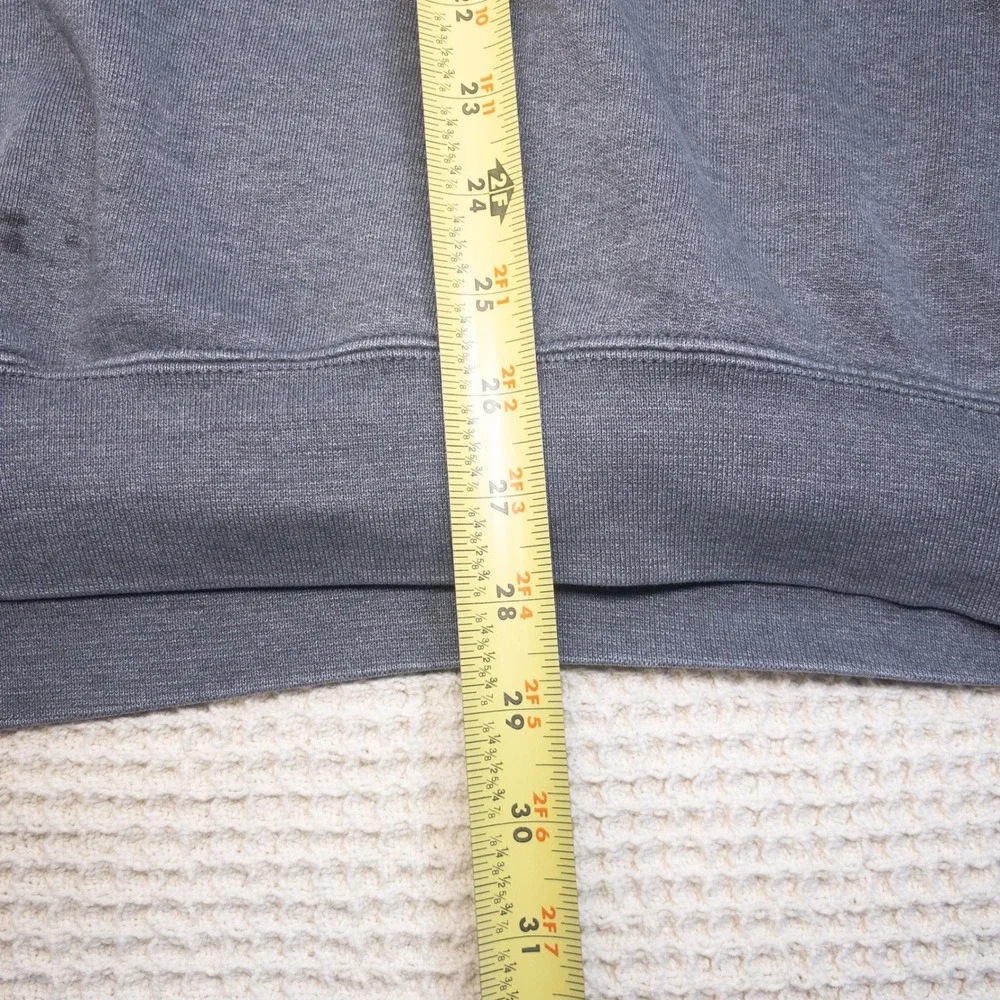 Carhartt Mens 2XL Crewneck Sweatshirt Faded Blue Gray V-Stitch Pullover Logo